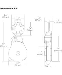 Rock Exotica Omni-Block 2.6 7 Rock Exotica Omni-Block 2.6 -Tramptilt-shop dimensions on white 90522.1626821998